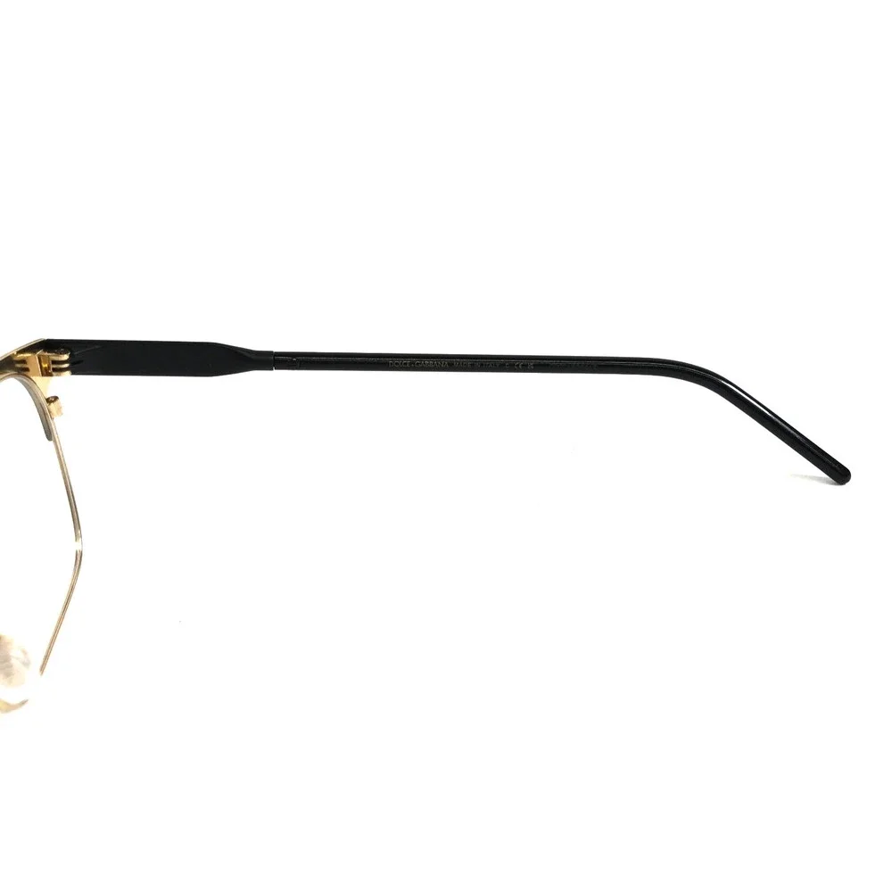 Dolce & Gabbana Eyeglasses Frames DG1330 1268 Black Gold Rectangle 54-19-150